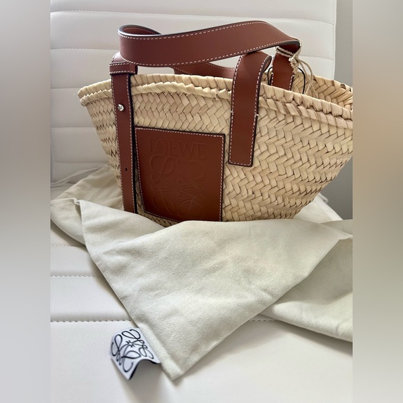 Small Basket bag in palm leaf and calfskin BRAND NEW- 100% authentic - Picture 4 of 6